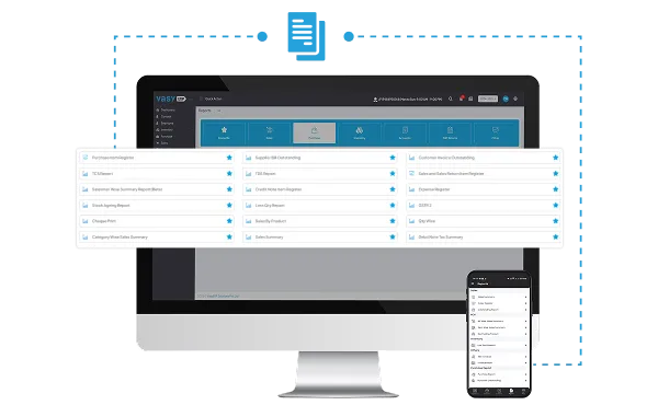 Reports and analytics dashboard in retail POS system